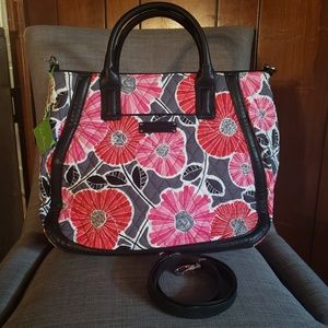 NWT Vera Bradley Trapeze Tote in Cherry Blossoms
